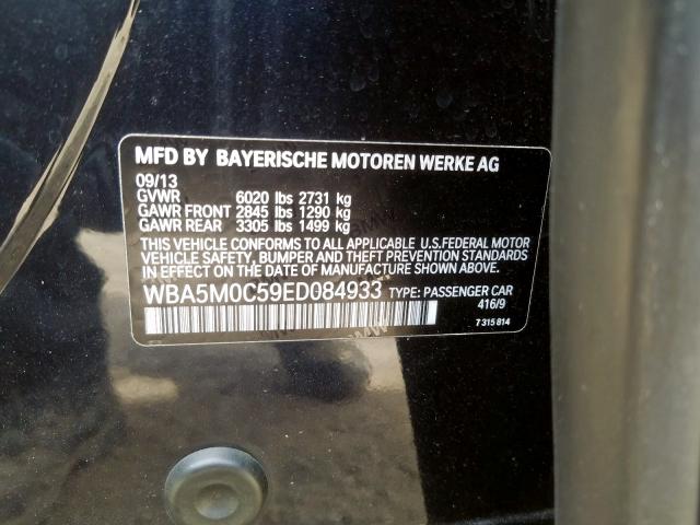 WBA5M0C59ED084933 - 2014 BMW 550 XIGT  photo 10