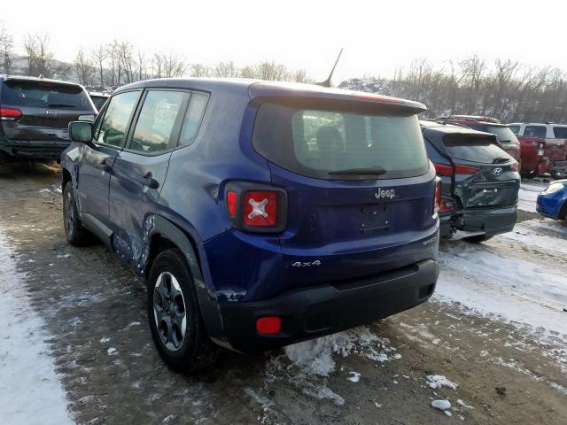 ZACCJBAW3GPC56775 - 2016 JEEP RENEGADE SPORT  լուսանկար 3