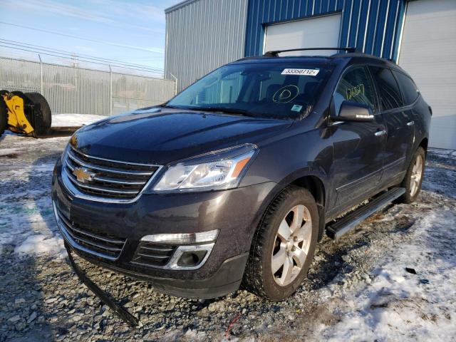 1GNKVJKD6EJ166998 - 2014 CHEVROLET TRAVERSE LTZ CHARCOAL photo 2