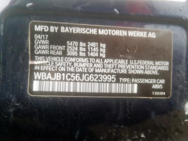 WBAJB1C56JG623995 - 2018 BMW 530XE  photo 10