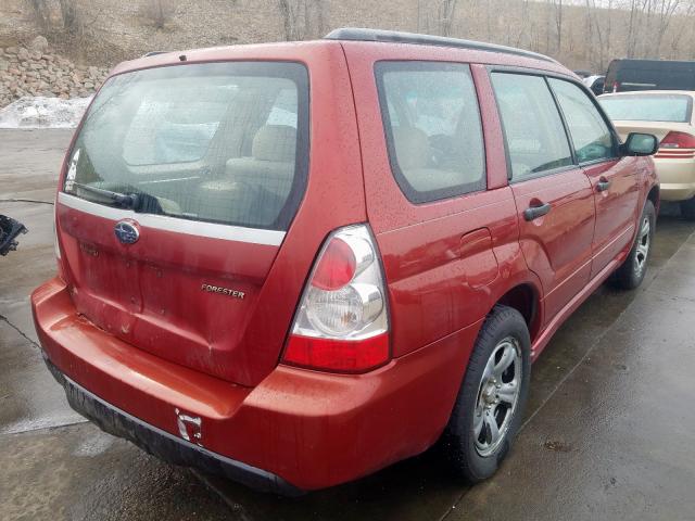 JF1SG63607H742083 - 2007 SUBARU FORESTER 2.5X  photo 4