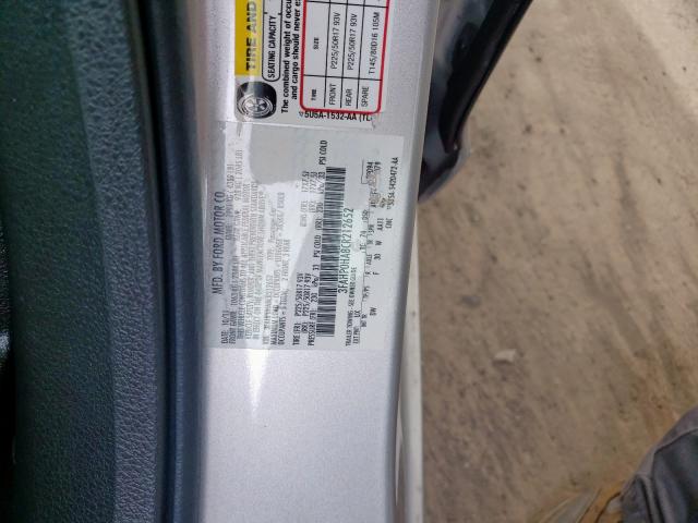 3FAHP0HA8CR212652 - 2012 FORD FUSION SE  photo 10