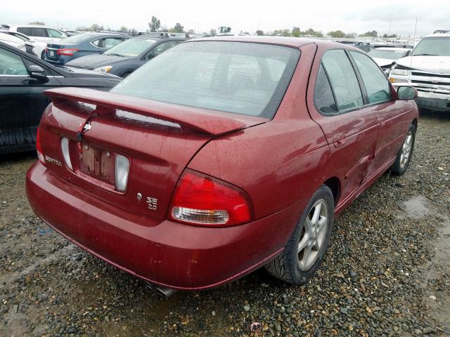 3N1BB51D01L108577 - 2001 NISSAN SENTRA SE  photo 4