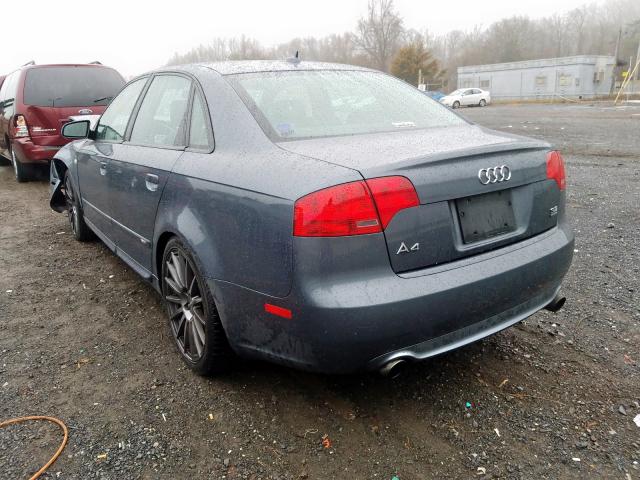 WAUEH78E88A159830 - 2008 AUDI A4 S-LINE 3.2 QUATTRO  photo 3