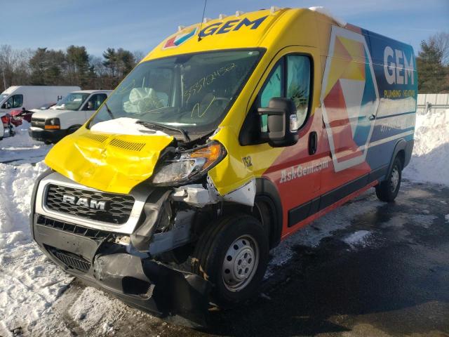 3C6TRVDG1KE562854 - 2019 RAM PROMASTER 2500 HIGH WHITE photo 2