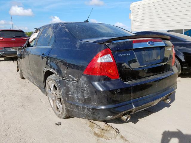 3FAHP0KC6AR427079 - 2010 FORD FUSION SPORT  photo 3