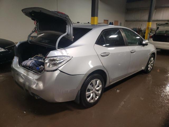 2T1BURHE5EC019223 - 2014 TOYOTA COROLLA L SILVER photo 4