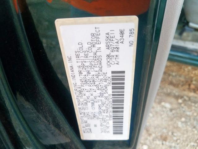 5TBRT34132S287216 - 2002 TOYOTA TUNDRA ACCESS CAB  ფოტო 10