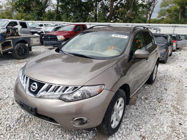 JN8AZ18W29W159674 - 2009 NISSAN MURANO S BROWN photo 2