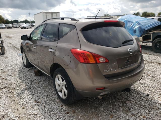 JN8AZ18W29W159674 - 2009 NISSAN MURANO S BROWN photo 3