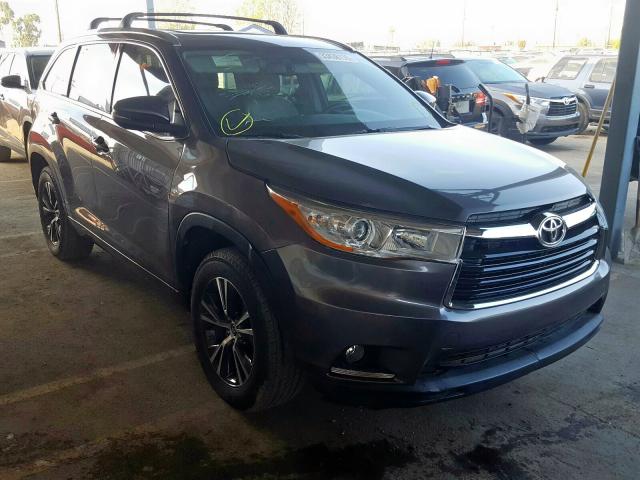 5TDKKRFH4GS126390 - 2016 TOYOTA HIGHLANDER XLE  ფოტო 1