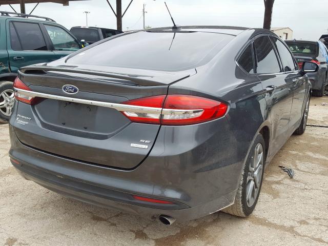 3FA6P0HD4HR274087 - 2017 FORD FUSION SE  photo 4