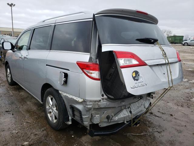 JN8AE2KP4G9151719 - 2016 NISSAN QUEST S SILVER photo 9