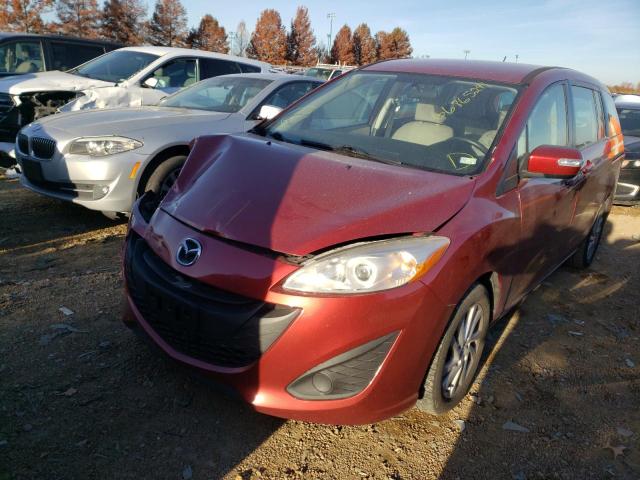 JM1CW2BL6F0183329 - 2015 MAZDA 5 SPORT BURGUNDY photo 2