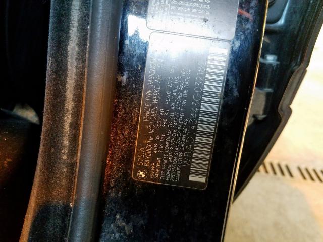 WBADT43443G032182 - 2003 BMW 525 I AUTOMATIC  լուսանկար 10