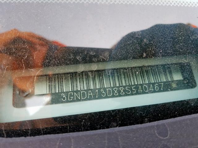 3GNDA13D88S540467 - 2008 CHEVROLET HHR LS  photo 10