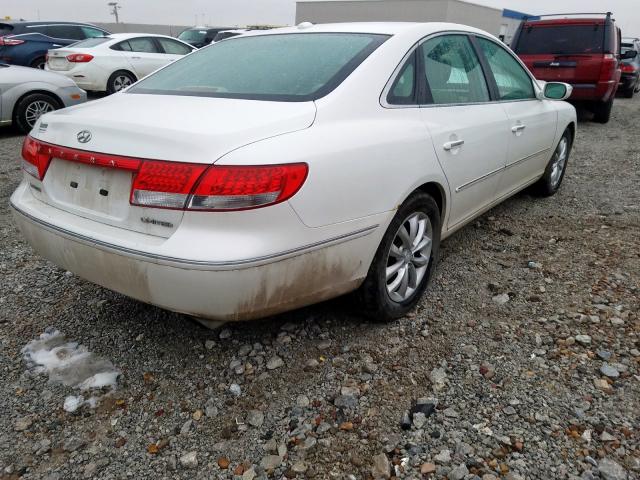 KMHFC46FX8A250576 - 2008 HYUNDAI AZERA SE  photo 4