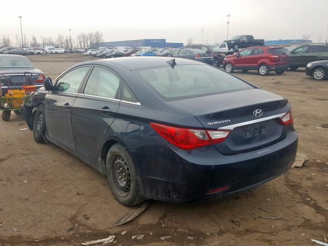 5NPEB4AC9CH486220 - 2012 HYUNDAI SONATA GLS  photo 3