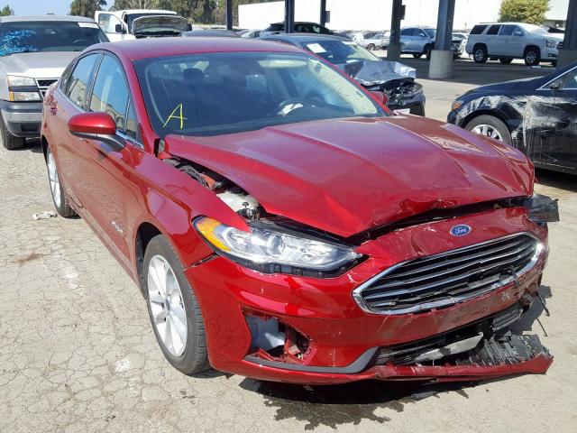 3FA6P0LU3KR205342 - 2019 FORD FUSION SE  photo 1