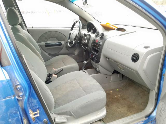 KL1TD52655B364482 - 2005 CHEVROLET AVEO BASE  foto 5