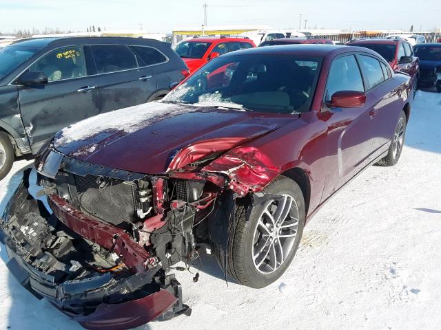 2C3CDXJG3KH631169 - 2019 DODGE CHARGER SXT  photo 2