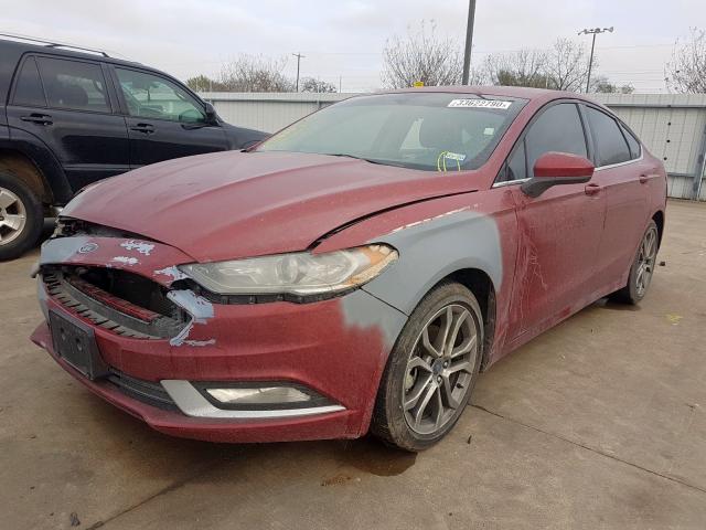 3FA6P0H99HR299031 - 2017 FORD FUSION SE  photo 2