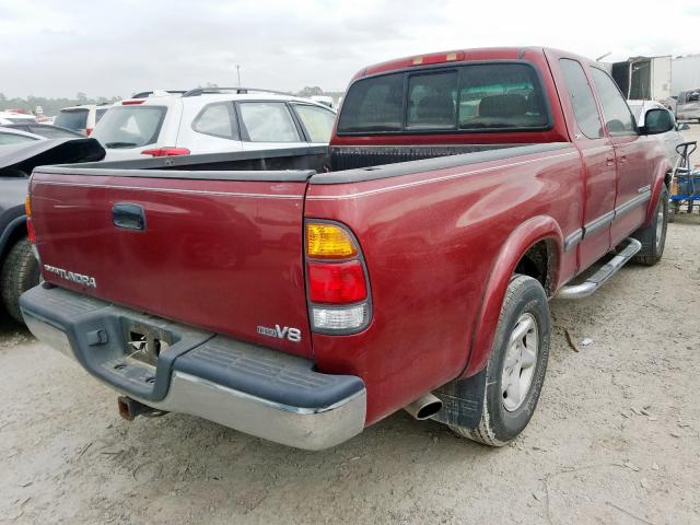 5TBRT34151S200186 - 2001 TOYOTA TUNDRA ACCESS CAB  photo 4