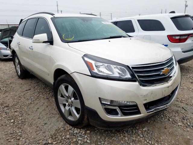 1GNKRJKD7EJ299998 - 2014 CHEVROLET TRAVERSE LTZ WHITE photo 1