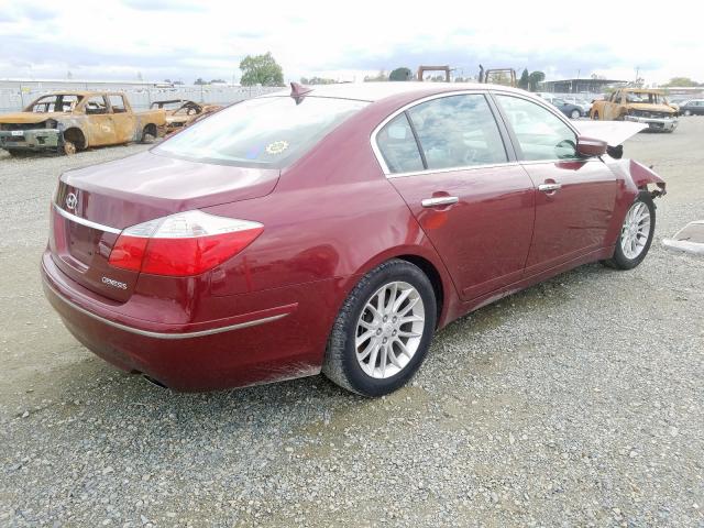 KMHGC4DE5BU137445 - 2011 HYUNDAI GENESIS 3.8L  photo 4