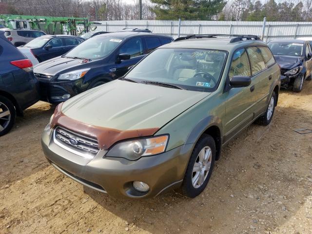 4S4BP61C257368416 - 2005 SUBARU LEGACY OUTBACK 2.5I  photo 2