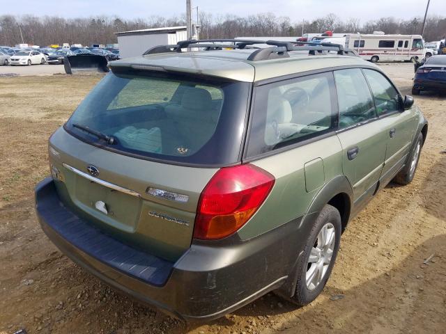 4S4BP61C257368416 - 2005 SUBARU LEGACY OUTBACK 2.5I  photo 4