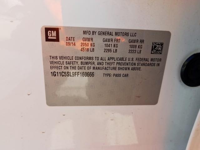 1G11C5SL9FF160666 - 2015 CHEVROLET MALIBU 1LT  照片 10