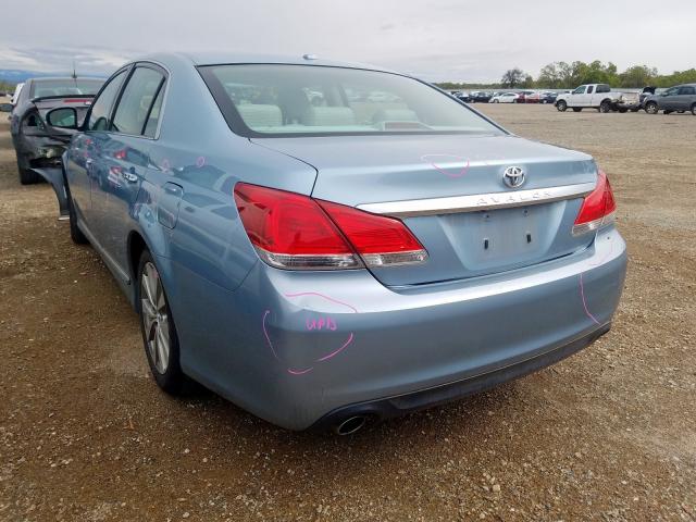 4T1BK3DBXBU377135 - 2011 TOYOTA AVALON BASE  photo 3