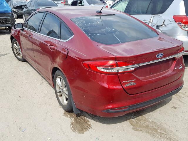 3FA6P0HD1JR153295 - 2018 FORD FUSION SE  photo 3