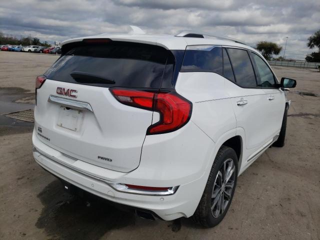 3GKALXEXXJL167114 - 2018 GMC TERRAIN DENALI WHITE photo 4