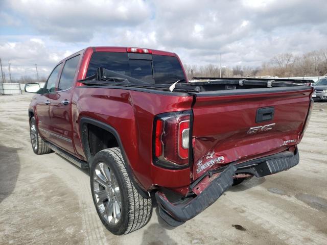 3GTU2PEJ2JG453667 - 2018 GMC SIERRA K1500 DENALI RED photo 3