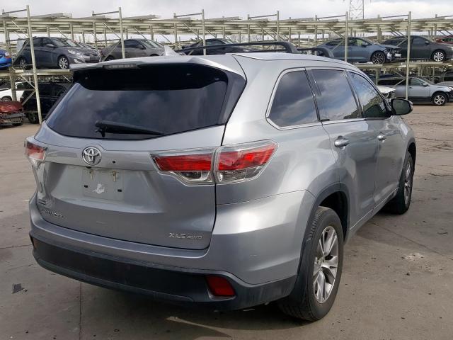 5TDJKRFH5FS207781 - 2015 TOYOTA HIGHLANDER XLE  ფოტო 4