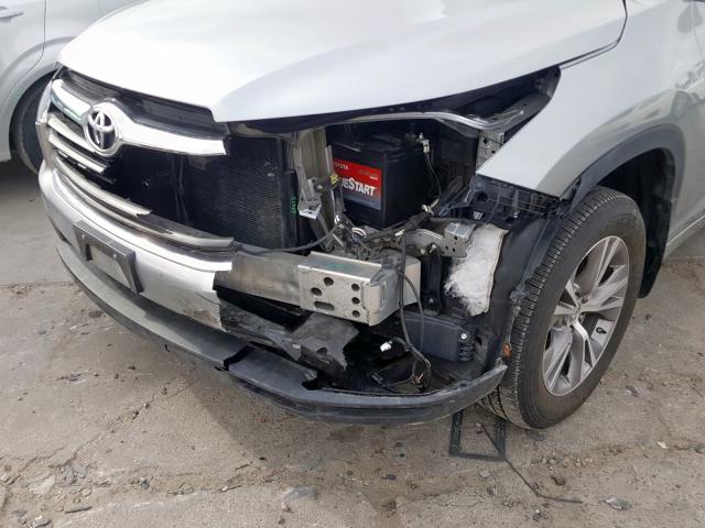 5TDJKRFH5FS207781 - 2015 TOYOTA HIGHLANDER XLE  photo 9