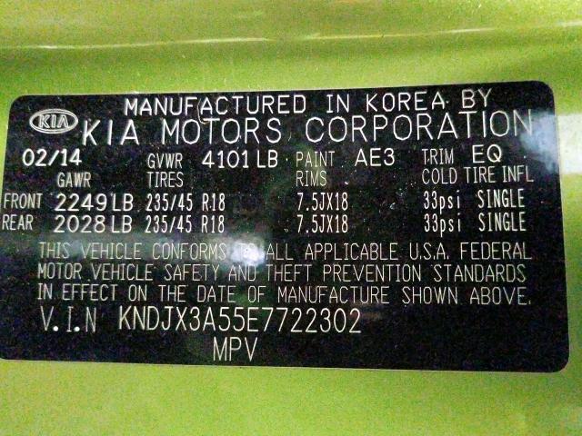 KNDJX3A55E7722302 - 2014 KIA SOUL !  foto 10