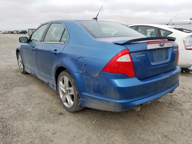 3FAHP0KC1AR209311 - 2010 FORD FUSION SPORT  photo 3