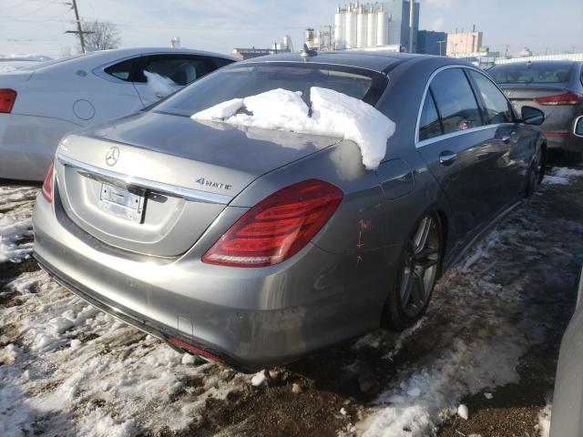 WDDUG8FB6FA112301 - 2015 MERCEDES-BENZ S 550 4MATIC GRAY photo 4