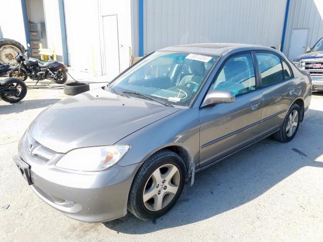 2HGES26795H532545 - 2005 HONDA CIVIC EX  photo 2