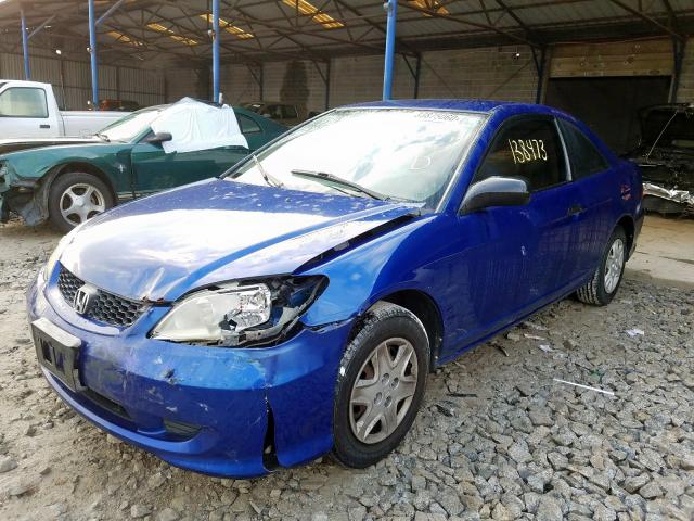 1HGEM221X4L006907 - 2004 HONDA CIVIC DX VP  foto 2