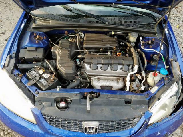 1HGEM221X4L006907 - 2004 HONDA CIVIC DX VP  foto 7