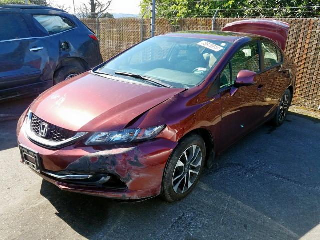 19XFB2F82DE076927 - 2013 HONDA CIVIC EX  photo 2