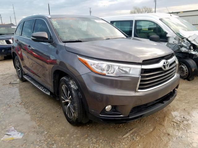 5TDKKRFH0GS146183 - 2016 TOYOTA HIGHLANDER XLE  ფოტო 1