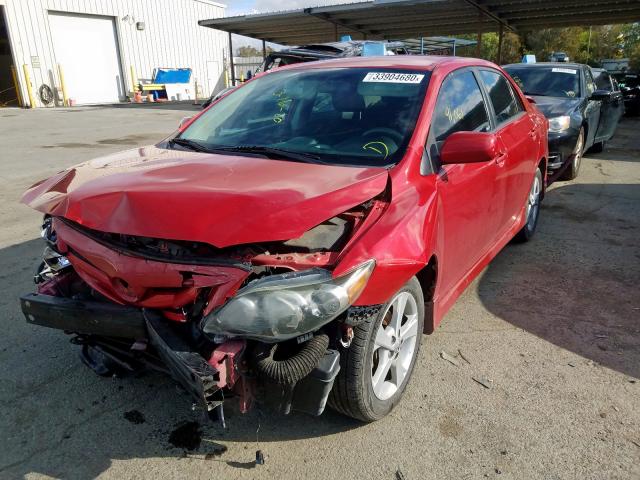 5YFBU4EE3DP215182 - 2013 TOYOTA COROLLA BASE  photo 2