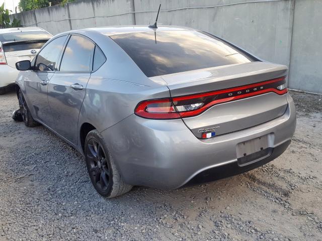 1C3CDFAAXGD533895 - 2016 DODGE DART SE SILVER photo 3