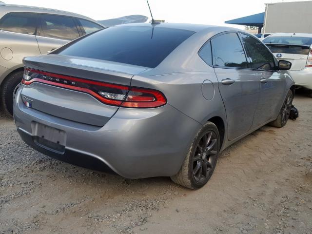 1C3CDFAAXGD533895 - 2016 DODGE DART SE SILVER photo 4