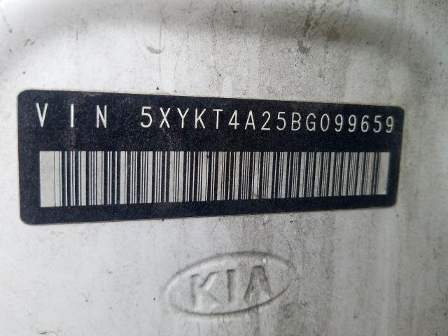 5XYKT4A25BG099659 - 2011 KIA SORENTO BASE  photo 10